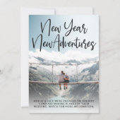 新年の新しい冒険婚約発表 招待状 (正面)