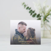 新年の新しい冒険，写真婚約カード (スタンド正面)