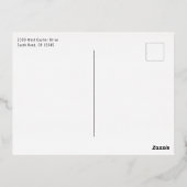 新年の新しい冒険 箔シーズンポストカード (裏面)