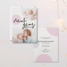 新年の新しい始まりピンクのドット赤ちゃん女の子の写真