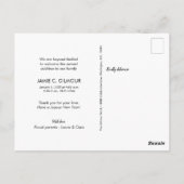 新年の新しい始まりベビー写真 ポストカード (裏面)