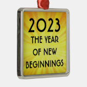 新年の新しい始まり2023金属オーナメント メタルオーナメント (右)