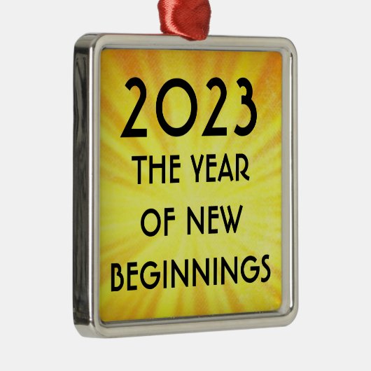 新年の新しい始まり2023金属オーナメント メタルオーナメント (右)