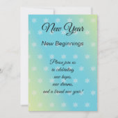 新年の新しい始めのオープンハウス 招待状 (正面)