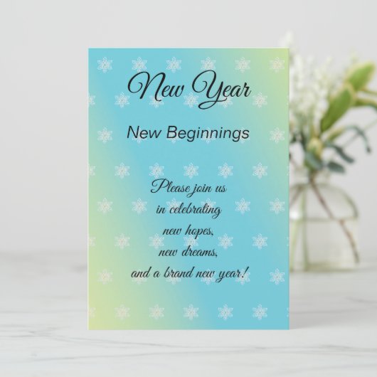 新年の新しい始めのオープンハウス 招待状 (スタンド正面)