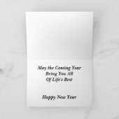 新年の新しい始めのユダヤ人の年賀状 シーズンカード (内部)