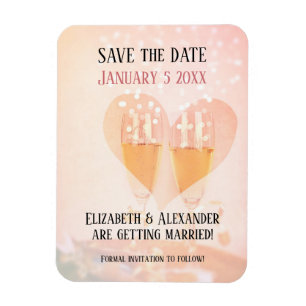 新年の新しい始結婚期/日付の保存 マグネット