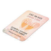 新年の新しい始結婚期/日付の保存 マグネット (左側)