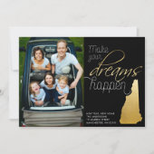 新年の新しい家のニューハンプシャーの写真カード シーズンカード (正面)