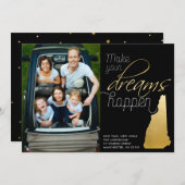 新年の新しい家のニューハンプシャーの写真カード シーズンカード (正面/裏面)