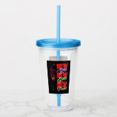 新年の新しい感謝の気持ち アクリルタンブラー (正面)