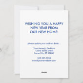 新年の新しい新しいアドレスのお知らせ シーズンカード (裏面)