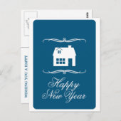 新年の新しい新しいアドレスのお知らせ ポストカード (正面/裏面)