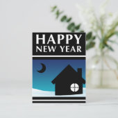 新年の新しい新しいアドレスのお知らせ ポストカード (スタンド正面)