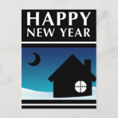 新年の新しい新しいアドレスのお知らせ ポストカード (正面)