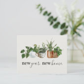 新年の新住宅引越し案内 案内ポストカード (スタンド正面)