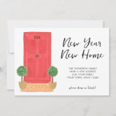 新年の新住宅引越し案内 案内状 (正面)