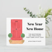 新年の新住宅引越し案内 案内状 (スタンド正面)