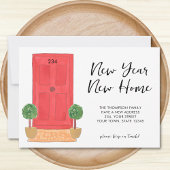 新年の新住宅引越し案内 案内状