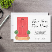 新年の新住宅引越し案内 案内状