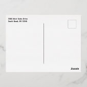 新年の新年 箔シーズンポストカード (裏面)