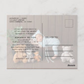 新年の新恋の誕生の発表 ポストカード (裏面)