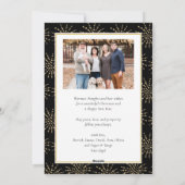 新年の新春フェスティバル花火写真 シーズンカード (裏面)