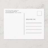 新年の新生児写真 案内ポストカード (裏面)