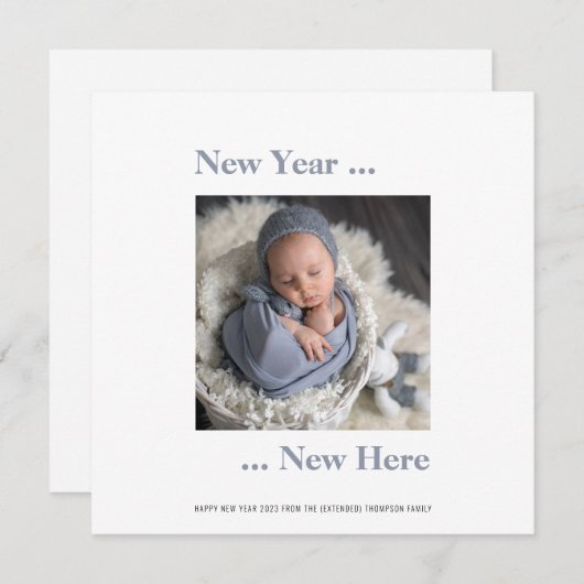 新年の新着写真2024青い誕生発表 (正面/裏面)