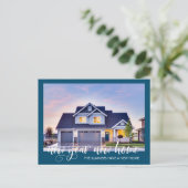 新年の新築住宅引越し案内フォトスクリプト 案内ポストカード (スタンド正面)