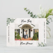 新年の新築住宅引越し発表写真 案内状 (スタンド正面)