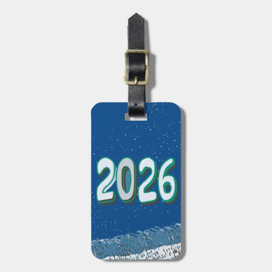 新年の旅行 ラゲッジタグ (正面縦)