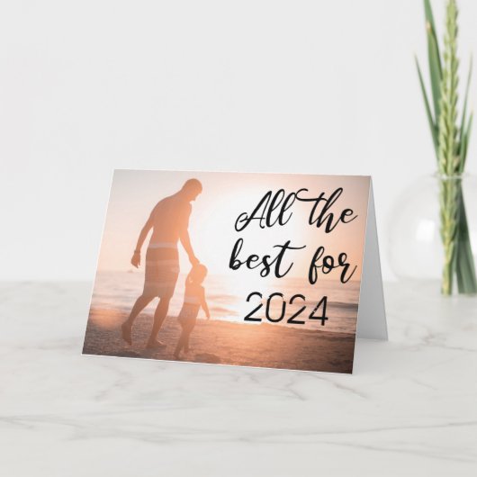 新年の最高のミニマリスト写真の全て シーズンカード (正面)