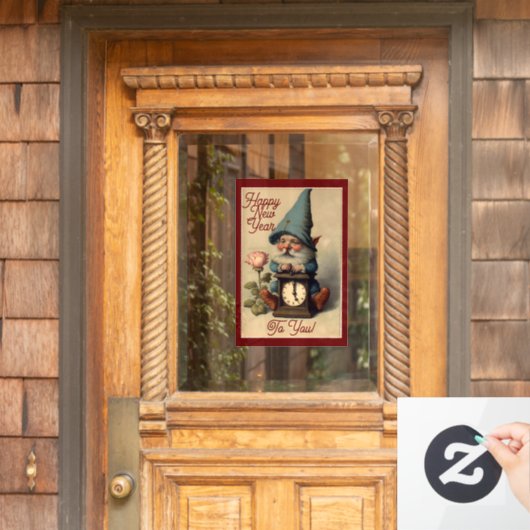 新年の格言ウィンドウの固定 ウィンドウサイン (ホームデコレーション)