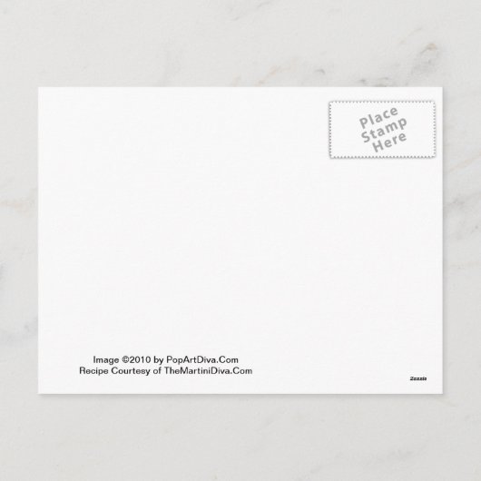 新年の梨マルティきらめくニレシピはがき シーズンポストカード (裏面)