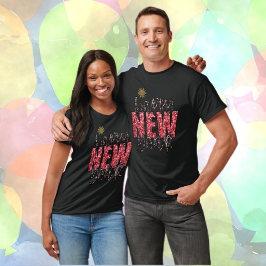 新年の気分きらめく Tシャツ