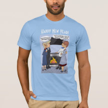 新年の決意|メンズライトブルーTシャツ