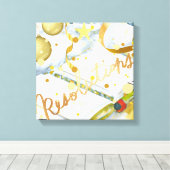 新年の決議の収集 キャンバスプリント (インサイチュ (ウッドフロア))