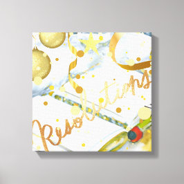 新年の決議の収集 キャンバスプリント