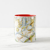 新年の決議の収集 ツートーンマグカップ (中央)