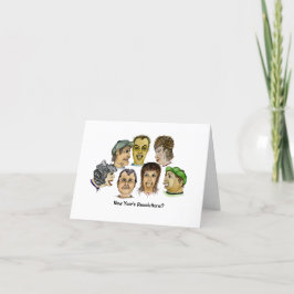 新年の決議は約束カジュアル カード