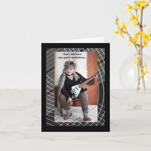 「新年の決議」の別の定義 カード (黄色い花)