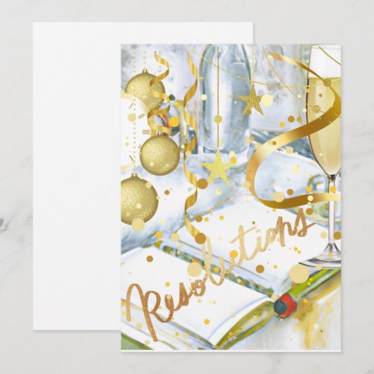 新年の決議 シーズンカード (正面/裏面)