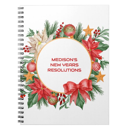 新年の決議 ノートブック (正面)