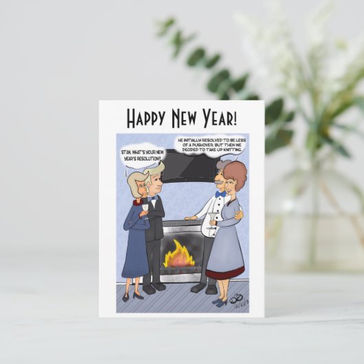 新年の決議 ポストカード (スタンド正面)