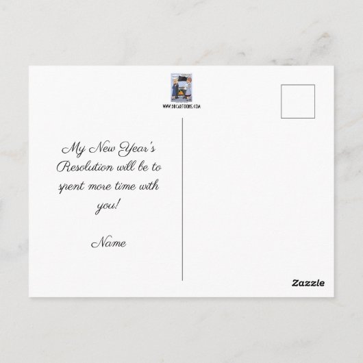 新年の決議 ポストカード (裏面)