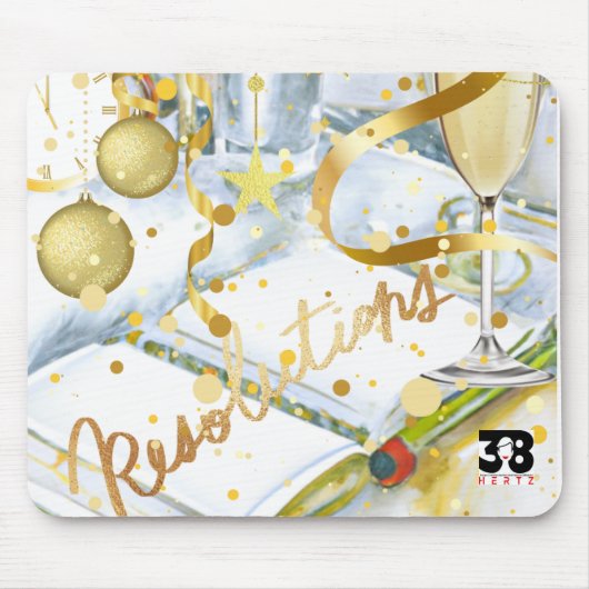 新年の決議 マウスパッド (正面)