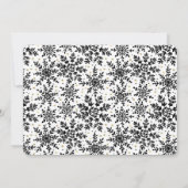 新年の祝日 |雪片 | 3枚のフォトカード シーズンカード (裏面)