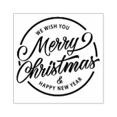 新年の祝賀新年を迎え ラバースタンプ (インプリント)