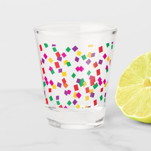 新年の紙吹雪 ショットグラス (正面)